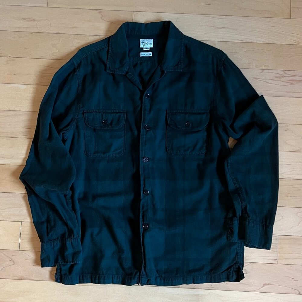 J.Crew Lightweight Flannel - Black watch plaid